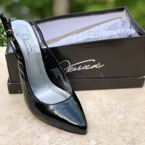Jessica Black Heels - Size 6 - Brand New
